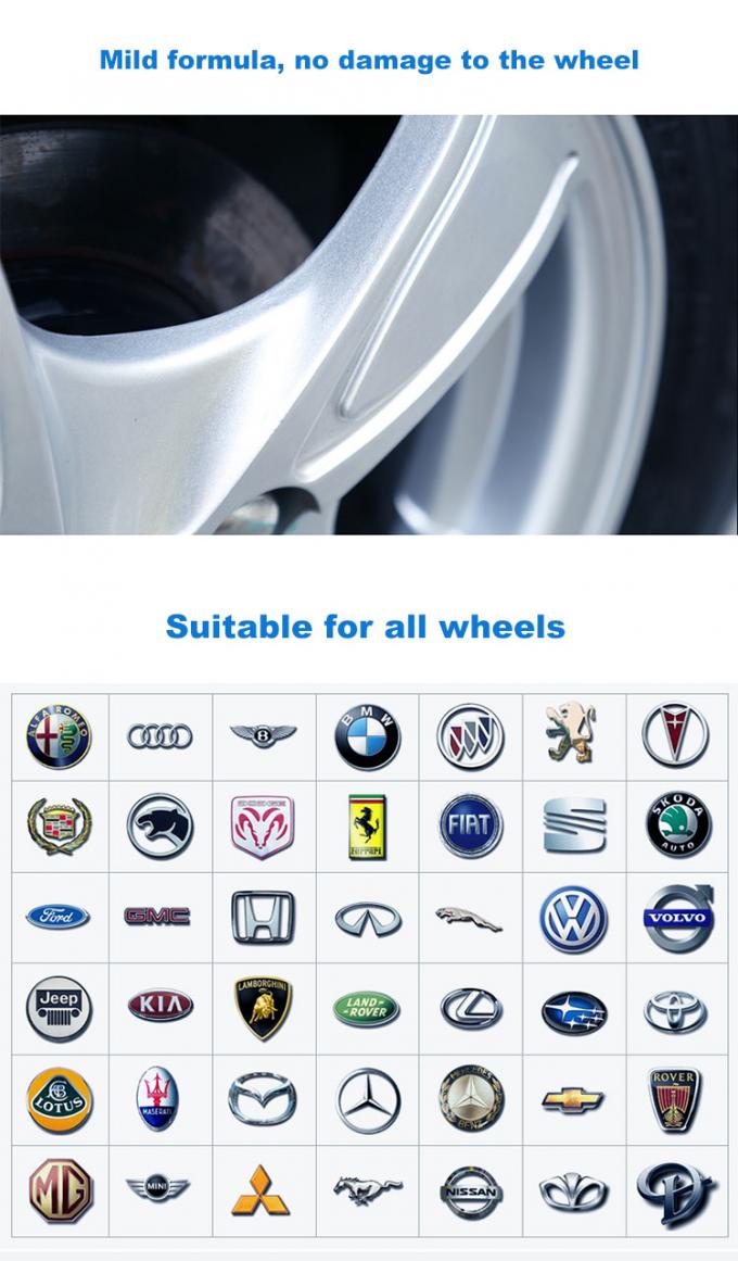 Środek do czyszczenia kół Produkty do pielęgnacji samochodów Romove Pył hamulcowy do wszystkich typów kół 1