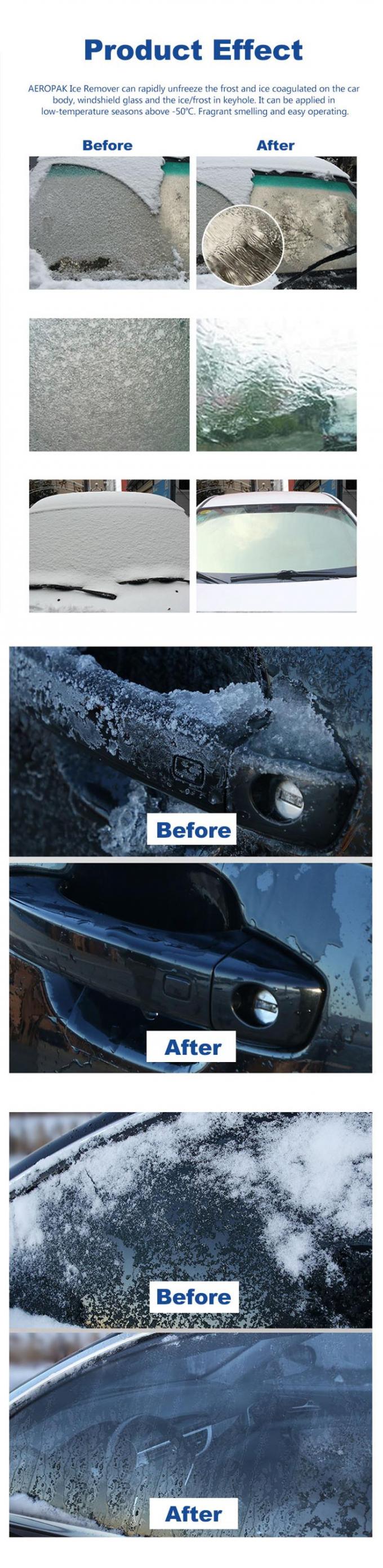 Aeropak 500ml spray do usuwania lodu z szyb samochodowych 12,3 uncji sprayu do pielęgnacji samochodu 0