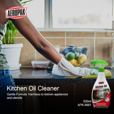 Eco-Friendly 500ml Kitchen Heavy Oil Cleaner Spray with Above 80% Active Ingredient for Quick Removal of Grease and Stains