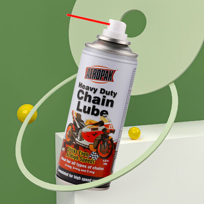 AEROPAK High Quality Penetrating Heavy Duty Chain Lube 200ml Aerosol Spray Lubricant Motorcycle Bicycle No Splatter Formula 3