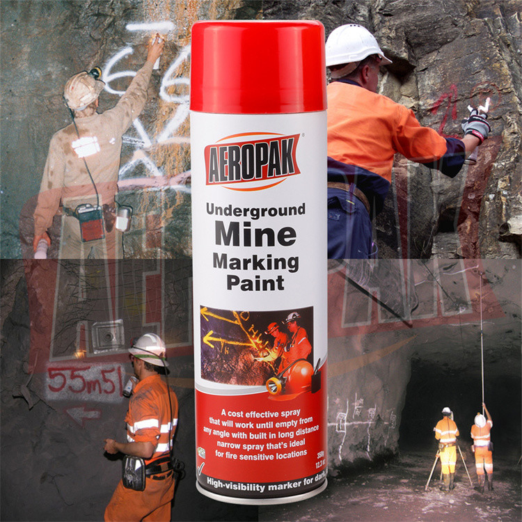 Underground Highly Visible Mine Marking Aerosol Spray Paint 500ml