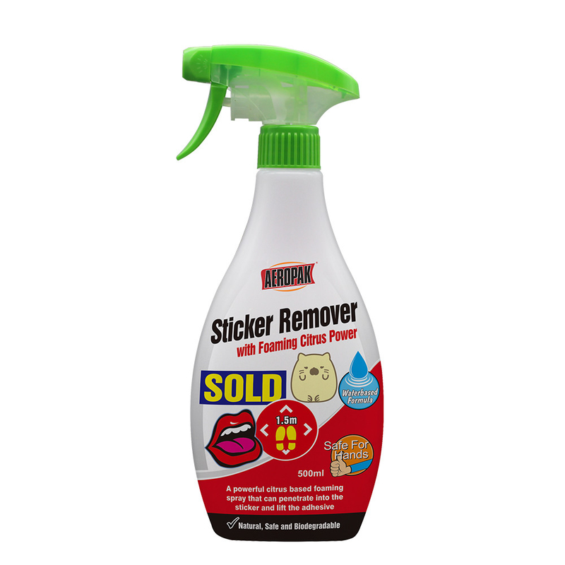 Aeropak 500ml Household Sticker Remover With Foaming Cirtus Powder