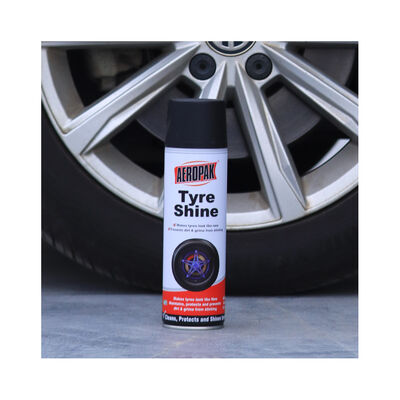 Aeropak 500 ml Aerosol Customized Car Care Tyre Brightener & Shine Wax Blackening Spray Model APK-8309 3 lata ważności