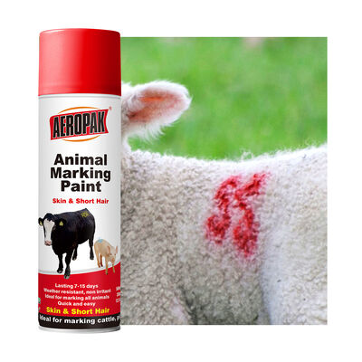 AEROPAK Animal Marking Liquid Coating Spray Paint 500 ml Strong Adhesion Spray Paint Marker dla zwierząt hodowlanych