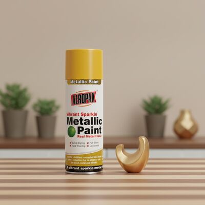 Wysokiej jakości 400 ml szybkie suszenie wysokiego połysku powłoka ciekła akrylowa hurtowa kolorowa farba metalowa Aeropak Automotive