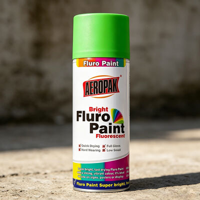 Aeropak 400ml akrylowy kolor neonowy o wysokiej widoczności hurtownia prywatna etykieta fluorescencyjna farba w sprayu oznakowanie bezpieczeństwa projekty DIY